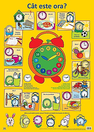 Materiale educaționale - Plansa - Cat este ora? - Nelson Verlag