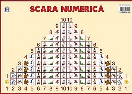 Educație și carte școlară - Plansa: Scara numerica. Clasa VIII