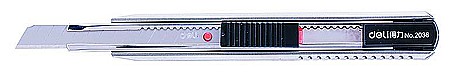Cuttere și lame cutter - Cutter mic metalic cu sina deli dle2036