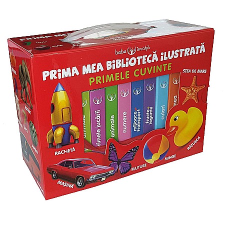 Cărți - Prima mea biblioteca ilustrata (8 carticele). Primele cuvinte