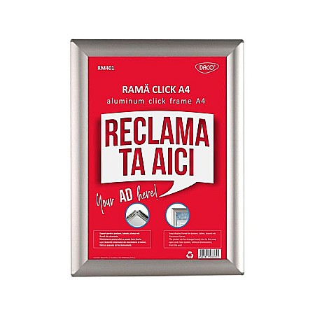 Rame și albume foto - Rama click  A4 Daco