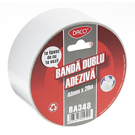 Birotică și accesorii birou - Banda adeziva dubla 48/20 daco ba348