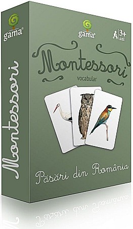 Materiale educaționale - Carti de joc Montessori - Pasari din Romania