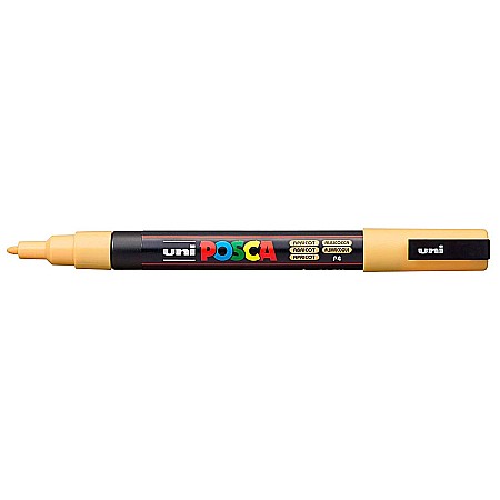 Marker UNI Posca PC-5M varf rotund 1.8-2.5mm portocaliu deschis [3]