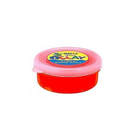 Craft și modelaj - Plastilina amos 18g/cutie rosu
