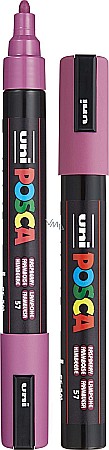 Marker UNI Posca PC-5M varf rotund 1.8-2.5mm roz zmeura [3]