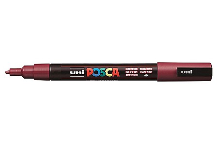 Marker UNI Posca PC-3M varf rotund 0.9-1.3mm grena [3]