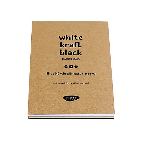 Blocuri și caiete desen artistic - Bloc a5 alb-negru 60file daco bd503
