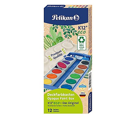 Acuarele profesionale - Acuarele k12 din material reciclat detasabile 12cul 701174