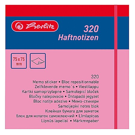 Papetărie și articole din hârtie - Bloc notite adezive 75x75mm 80filex4 0790774