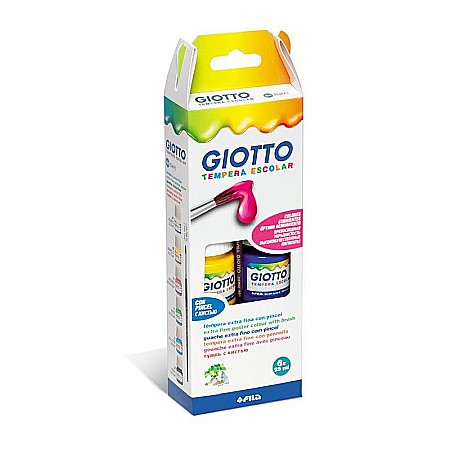 Rechizite școlare - Cul tempera poster set 6bucx25ml + pensula fl0356600