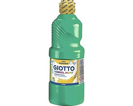 Acuarele și pensule școlare - Cul tempera giotto 500ml verde 0535312