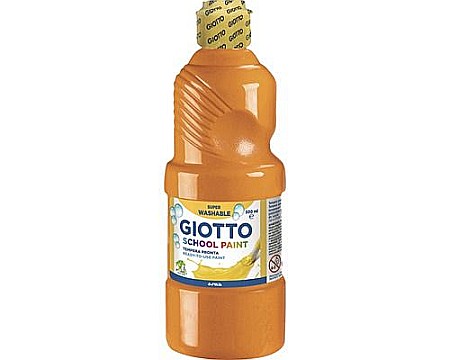 Acuarele și pensule școlare - Cul tempera giotto 500ml orange 0535305