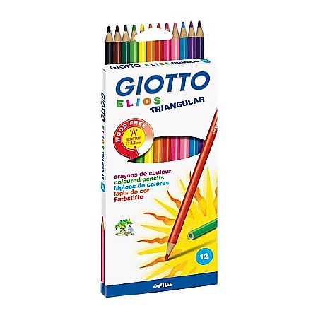 Instrumente de scris - Creioane colorate elios set 12 buc giotto l0275800
