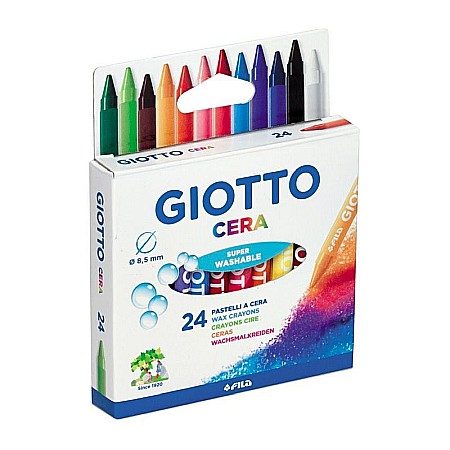 Creioane cerate - Creioane cerate cera set 24buc giotto l0282200