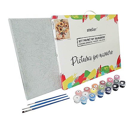 Pânze pictură - Kit pbn colourful chimpanzee atpbn25714