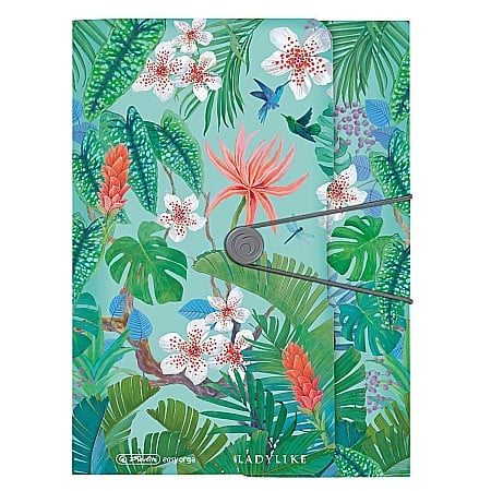 Organizare și arhivare - Dosar mapa EOTG A4 inchidere cu elastic Ladylike Jungle Herlitz