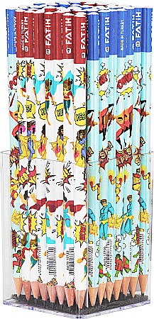 Creioane grafice - Creion negru HB Super Heroes Fatih