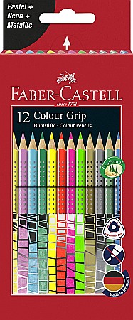 Rechizite școlare - Creioane colorate 12 culori speciale grip fc201569