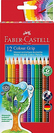 Creioane colorate - Creioane colorate 12 culori grip 2001 Faber-Castell