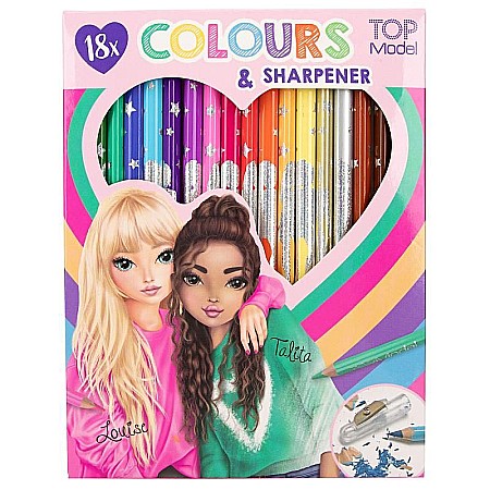 Rechizite școlare - Top m 18 creioane+ ascutitoare 1-12215