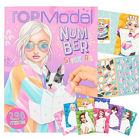 Cărți - Top Model carte stickere numere