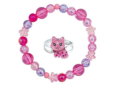 Cosmetice și bijuterii copii - Bbk set bratara + inel 2-11894