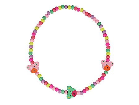 Cosmetice și bijuterii copii - Bbk colier din lemn urs 2-12232