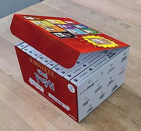 Povești și ficțiune pentru copii - Box set Jurnalul unui Pusti (volumele 1- 10) + Jurnalul meu - Jeff Kinney