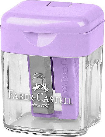 Ascutitoare plastic simpla cu container pastel Faber-Castell [1]