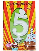 Articole Party - Lumanare aniversara cifra 5