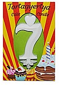 Articole Party - Lumanare aniversara cifra 7