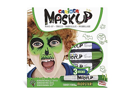 Rechizite școlare - Carioca mask-up monster 3/set skr146