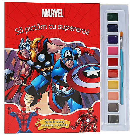 Cărți - Disney. Să pictăm cu supereroii