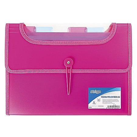 Organizare și arhivare - Dosar strigo extensibil a4 6 compartimente roz sf032