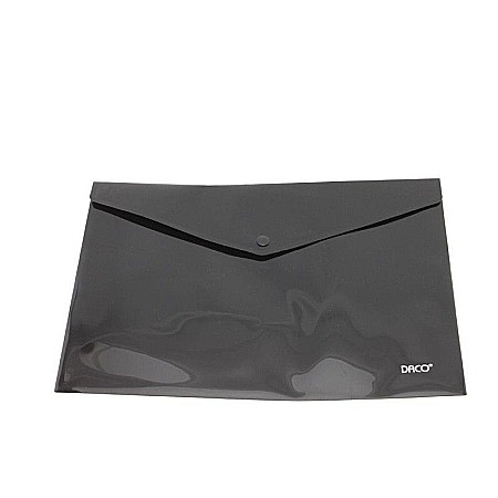 Mape și serviete - Mapa plastic plic cu capsa A4 negru Daco