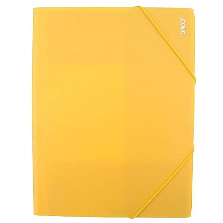Mape și serviete - Mapa plastic cu elastic A4 Daco galben