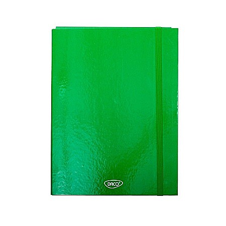 Mape și serviete - Mapa A4 carton laminat Cotor 3 cm Daco verde