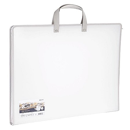 Birotică și accesorii birou - Servieta PP portofoliu pictura 590x460x35mm alba Deli