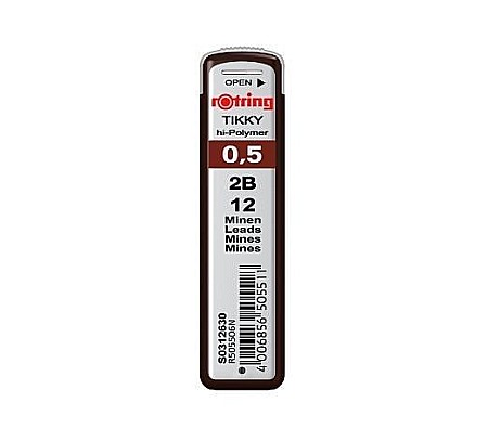 Rechizite școlare - Mina creion 0.5mm 2B Rotring