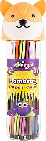 Carioci - Carioci lavabile Jumbo 12 culori vulpita 16.5 x 10 cm Strigo