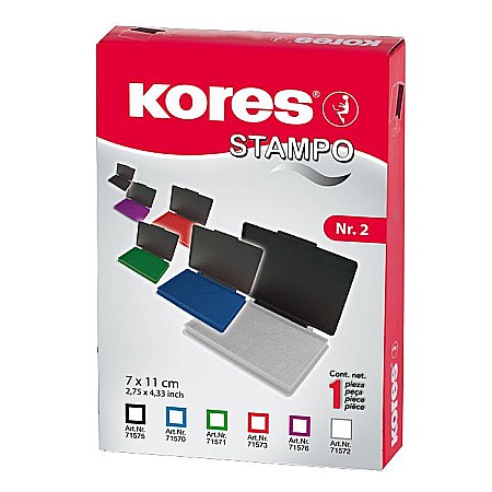 Birotică și accesorii birou - Tusiera plastic albastra 7*11cm kores 71570