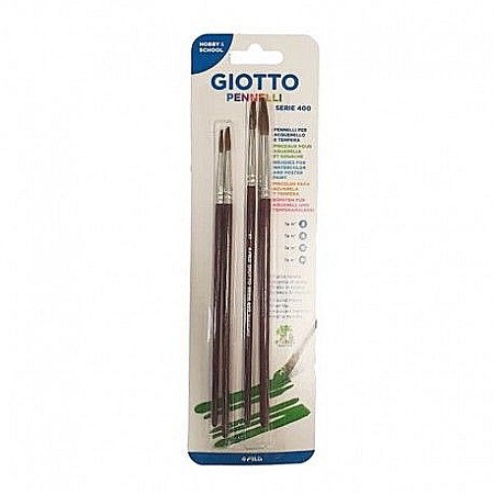 Pensule școlare - Pensule giotto set 4buc seria 400 fl0027300