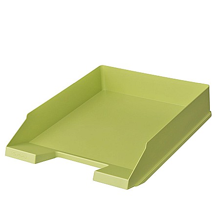 Suporturi și tăvițe documente - Tavita corespondenta A4-C4 plastic reciclat verde Greenline Herlitz