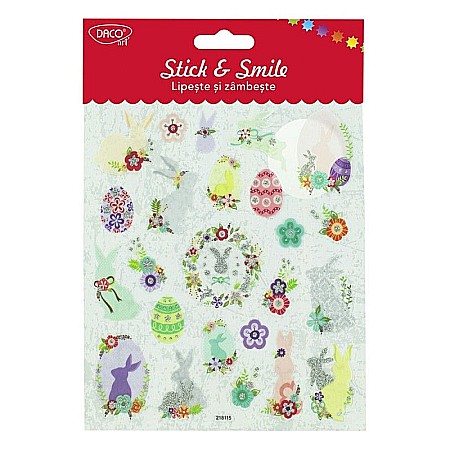 Accesorii craft - Abțibild - Oua Lipeste si zambeste Daco