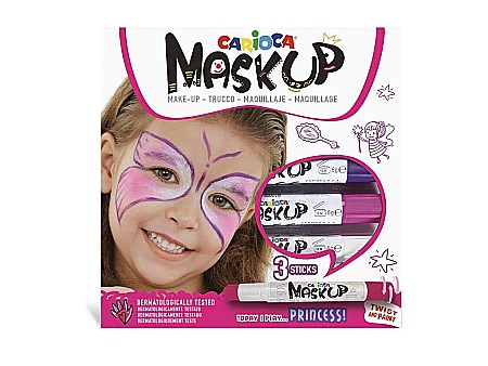 Instrumente de scris - Carioca mask-up princess 3/set skr147