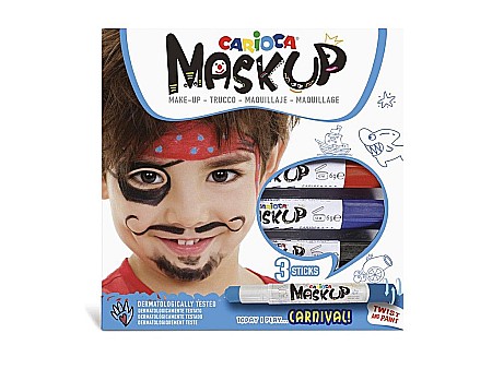 Rechizite școlare - Carioca mask-up carnival 3/set skr148