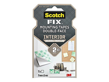 Birotică și accesorii birou - Benzi dublu adezive pretaiate montare interior 16/set bad088