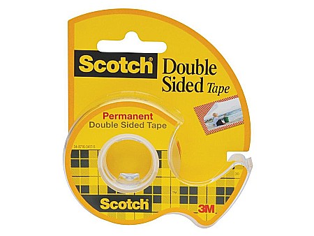 Birotică și accesorii birou - Banda dublu adeziva cu dispenser 12mmx6.3m scotch bad046