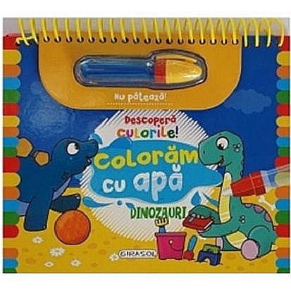 Cărți de colorat - Descoperă culorile! Dinozauri